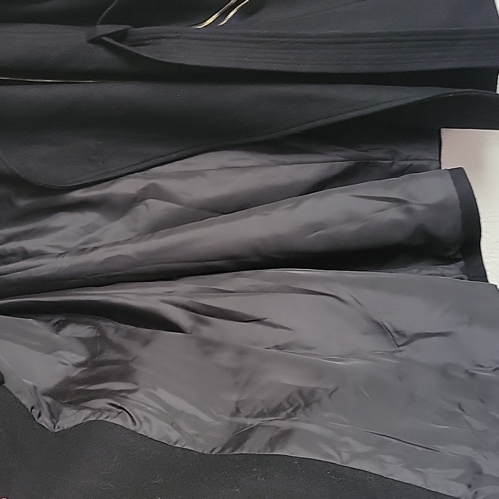 Michael Kors Black Wool Coat NWT 1x - Picture 8 of 11